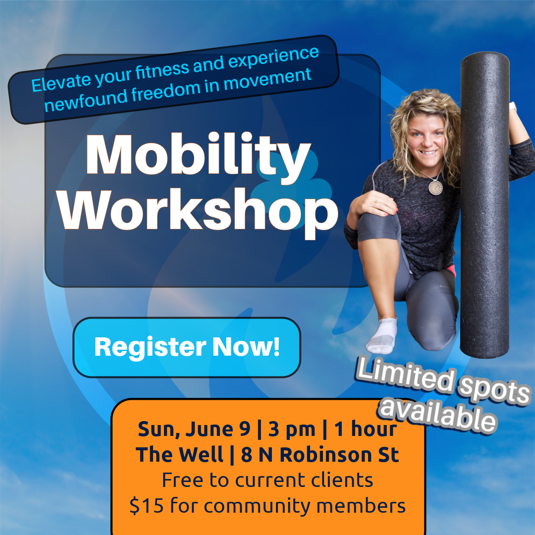 flyer for fitness mobility workshop june 9